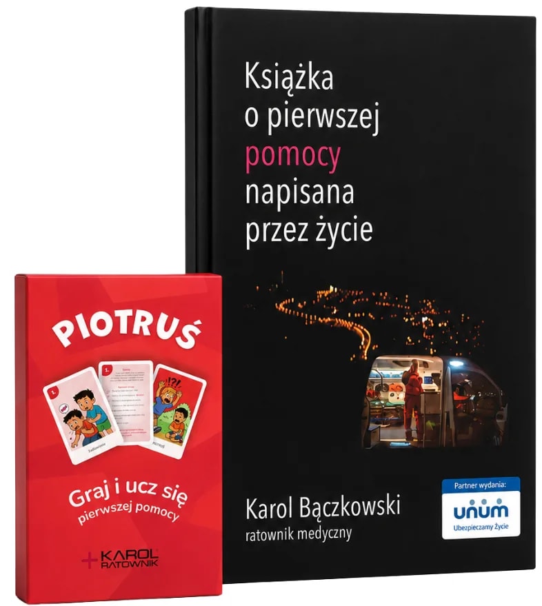 Książka o pierwszej pomocy – audiobook, ebook i drukowana publikacja | Karol Ratownik