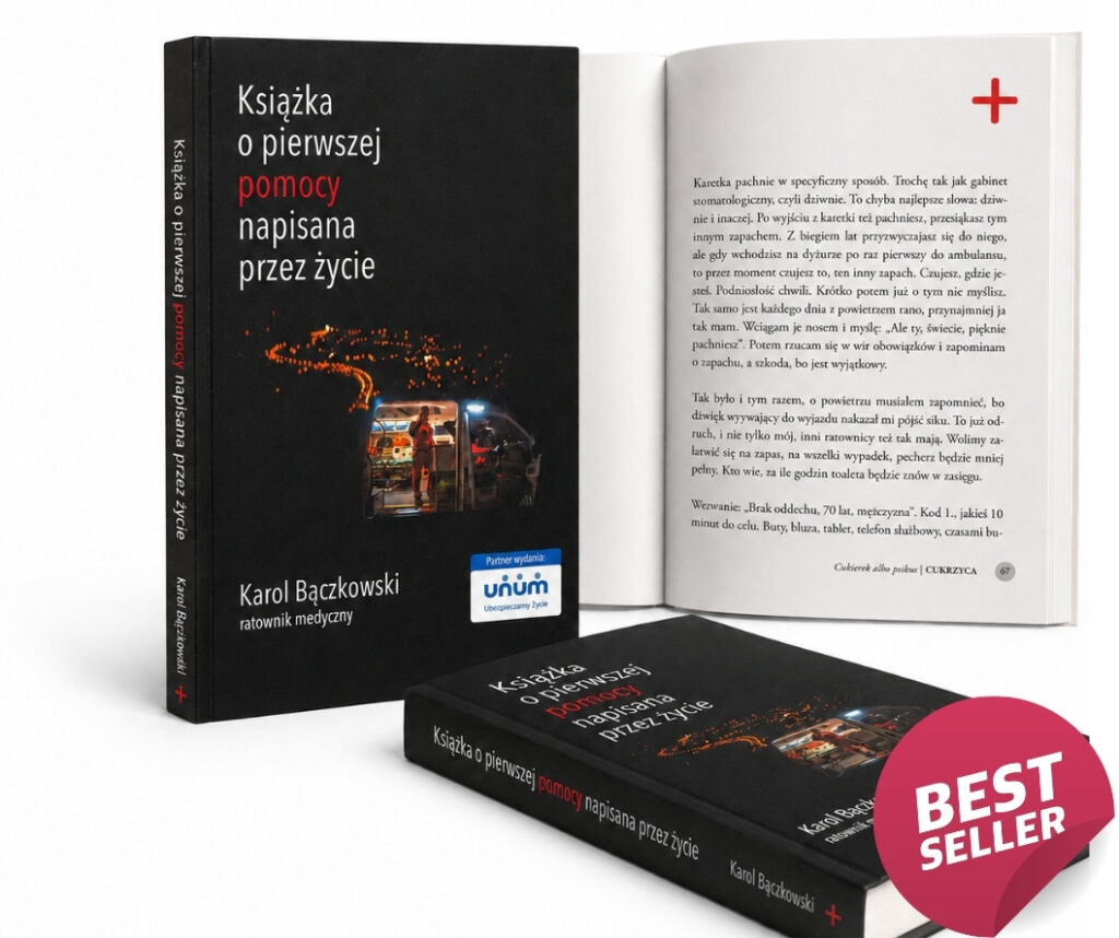 Ksiązka o pierwszej pomocy napisana przez życie